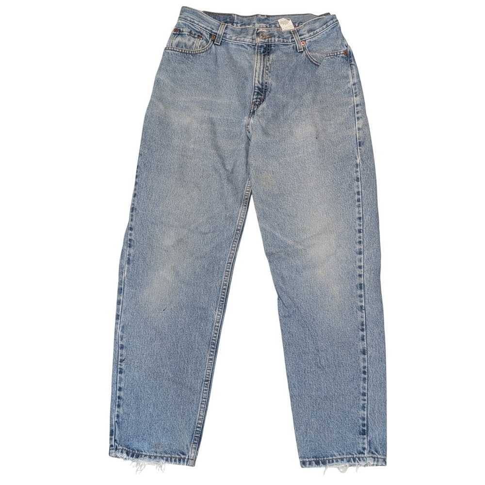 Levis Jeans Womens 12 MIS S Light Wash 550 Relaxed Fit Tapered Leg Vintage 90s